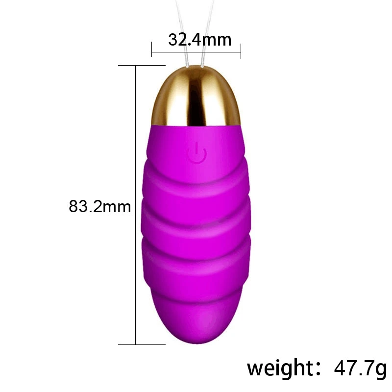 Hot Selling 10 Speeds Waterproof Wireless Remote Silicone USB Vibrating Bullet Egg Sex Toy for Women Mini Bullet Vibrator