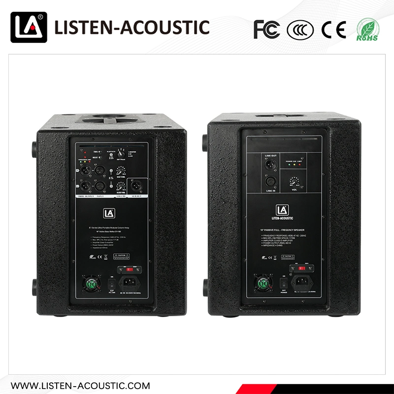 RoHS CE el control de la perilla de Line Array Activo amplificador de audio con alta calidad