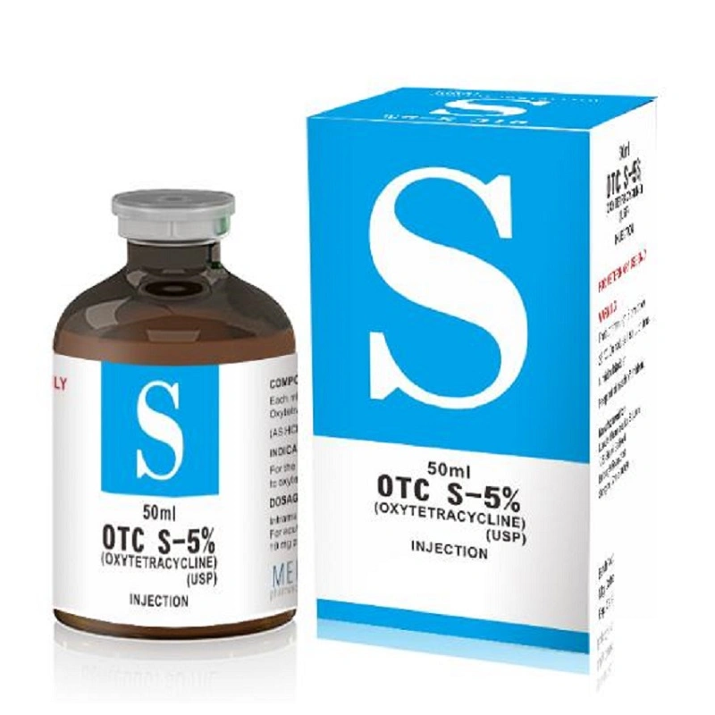 Sheep Medicine Wholesale/Supplier 5% Oxytetracycline for Cattle 100ml Oxytetracycline 5% Injection for Livestock Farm Low Price