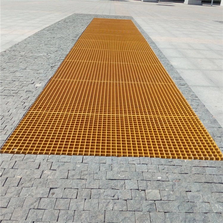 Fire Retardant ASTM E84 Class I FRP Mesh Size for 20*20/40*40 mm H30 Vynilester Resin, UV Customized Color Glass Fiber Grating Products