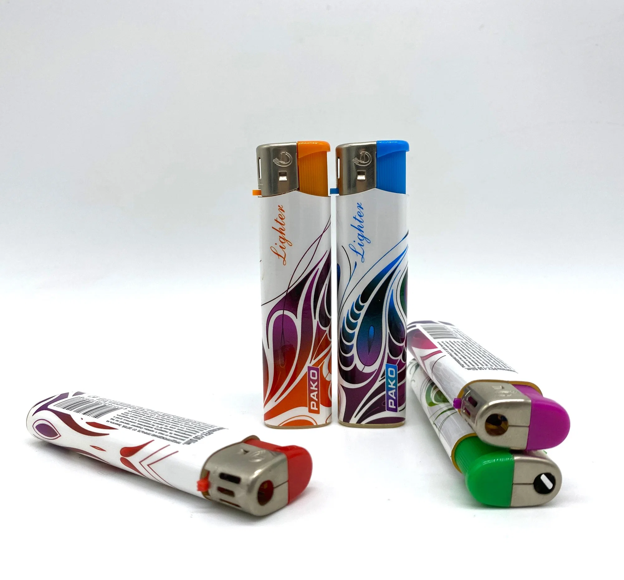 Baida Hochwertige Butangas Einweg Feuerzeug Transparent Elektro Feuerzeug