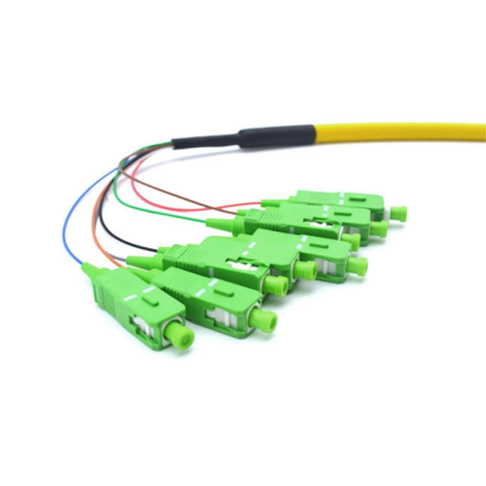 FTTH 2-144 Core 0.9/2.0/3.0mm Single Mode Fiber Optic Bundle Pigtails