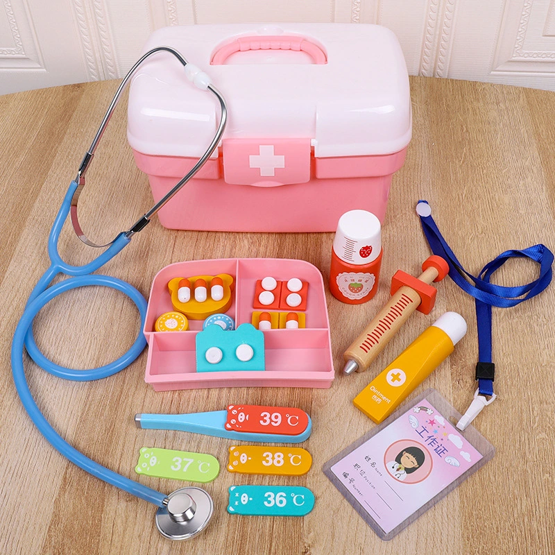 Ruun joie jouet médical Kids médecin prétendre jouer le rôle de simulation de kit de dentiste Box Rif jeu éducatif jouet pour enfants stéthoscope