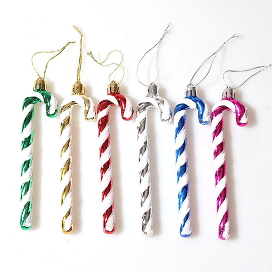 2023 Wholesale/Supplier New Christmas Decoration Plastic Crutches Holiday Gifts Home Decoration