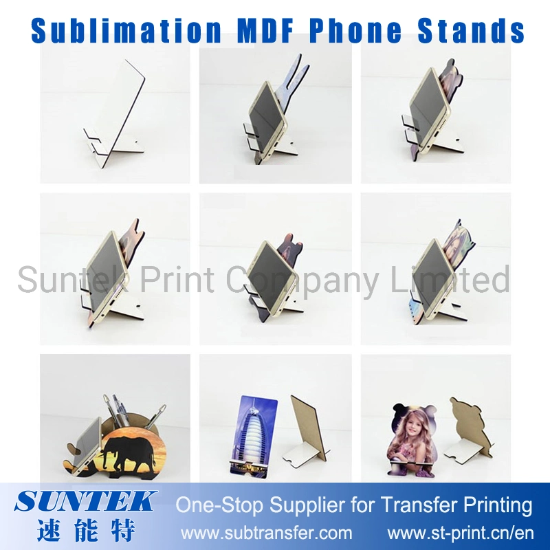 Single Side Printable Blank MDF Phone Stands for Sublimation