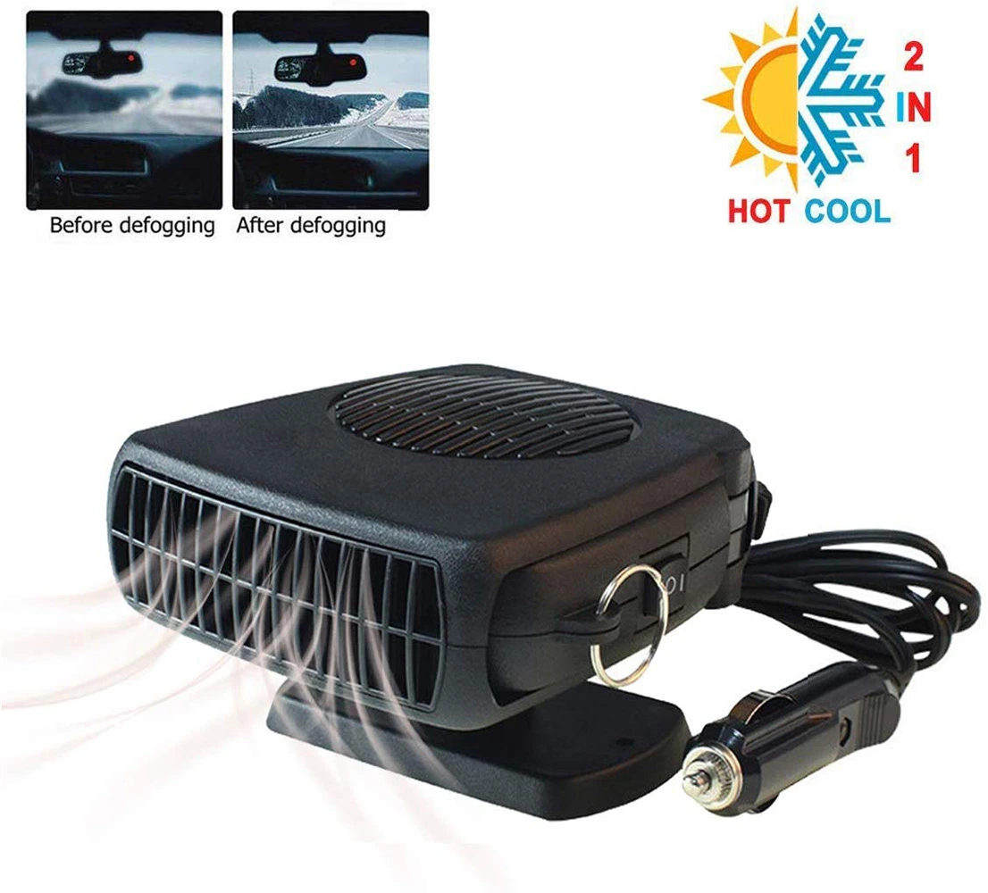 Heater Dryer Plugin 2 in 1 Heater Cooler Fan, Portable Car Heater Anti-Fog Wyz12902