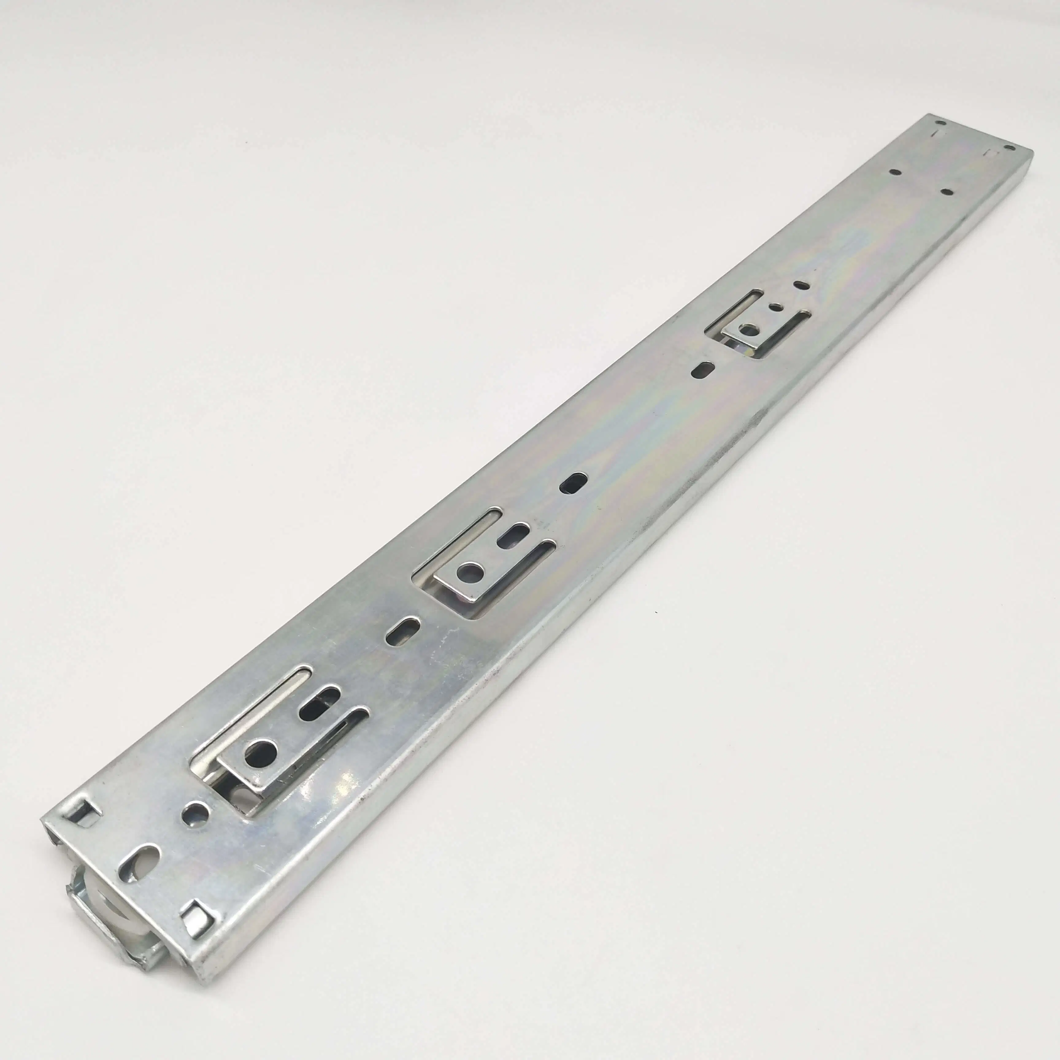 High quality/High cost performance 3 Foldable Ball Bearing Drawer Push Open Telescopic Channel Slide