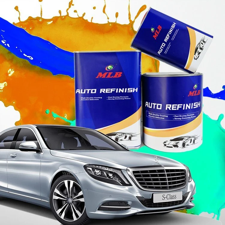 127 1K Orange Red Automotive Car Paint for High Gloss Good Coverage Car Paint