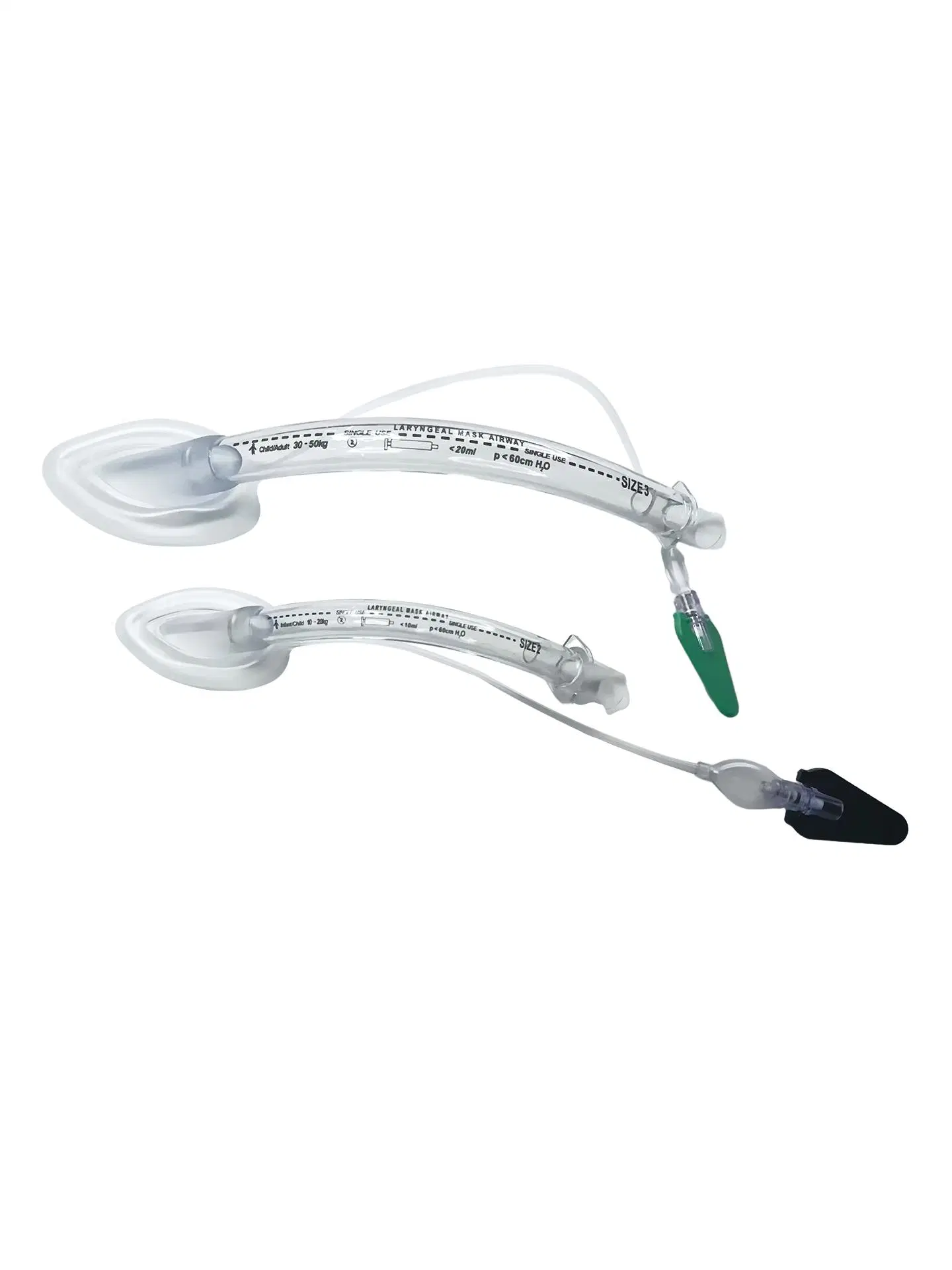 Dispositif médical PVC jetable Laryngeal masque de LMA de voie aérienne