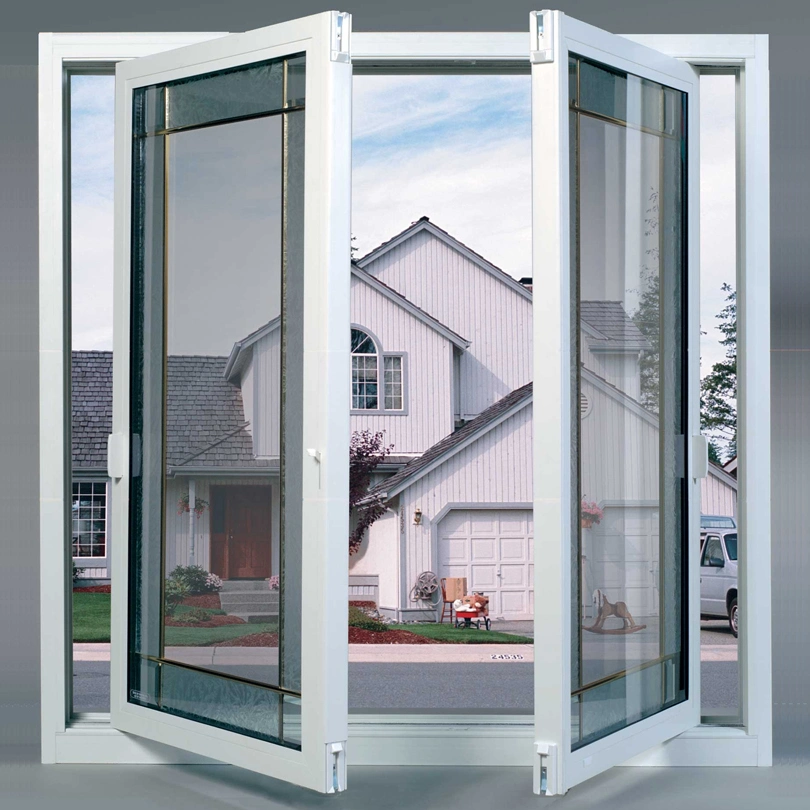 Aluminum Alloy Frame Material Swing Windows Residential Apartments Soundproof Glass Windows