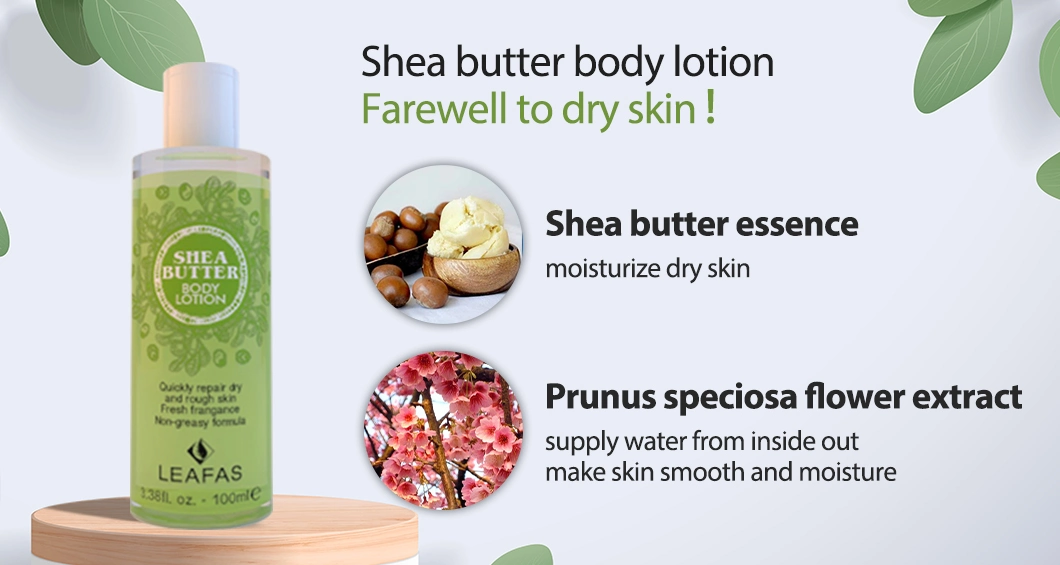 100ml Moisturizing Body Shea Butter Skin Care Body Lotion Cream Private Label