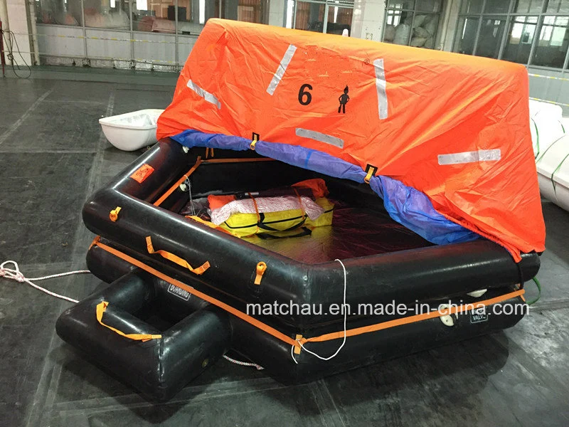 Ec and CCS Approved Throw Over Type Inflatable Life Raft