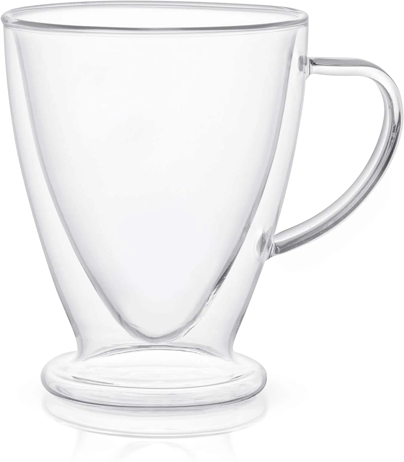 كوب قهوة بشاي زجاجي البورسيليكات مع مقبض مياه شاي Ceoffee كوب الحليب