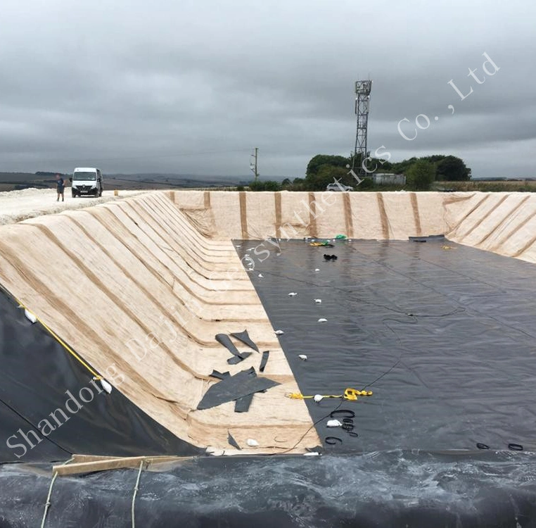 L'imperméabilisation membrane pour un réservoir de l'Étang du Canal de la chemise de l'eau potable