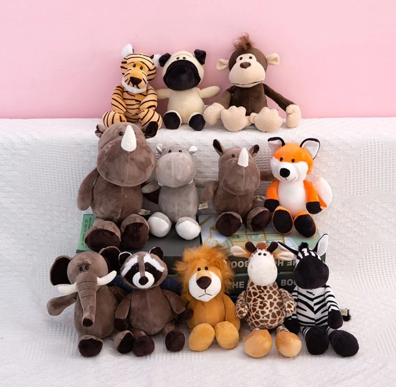 Cadeau de vacances la forêt personnalisé animal en peluche jouet en peluche poupée frère