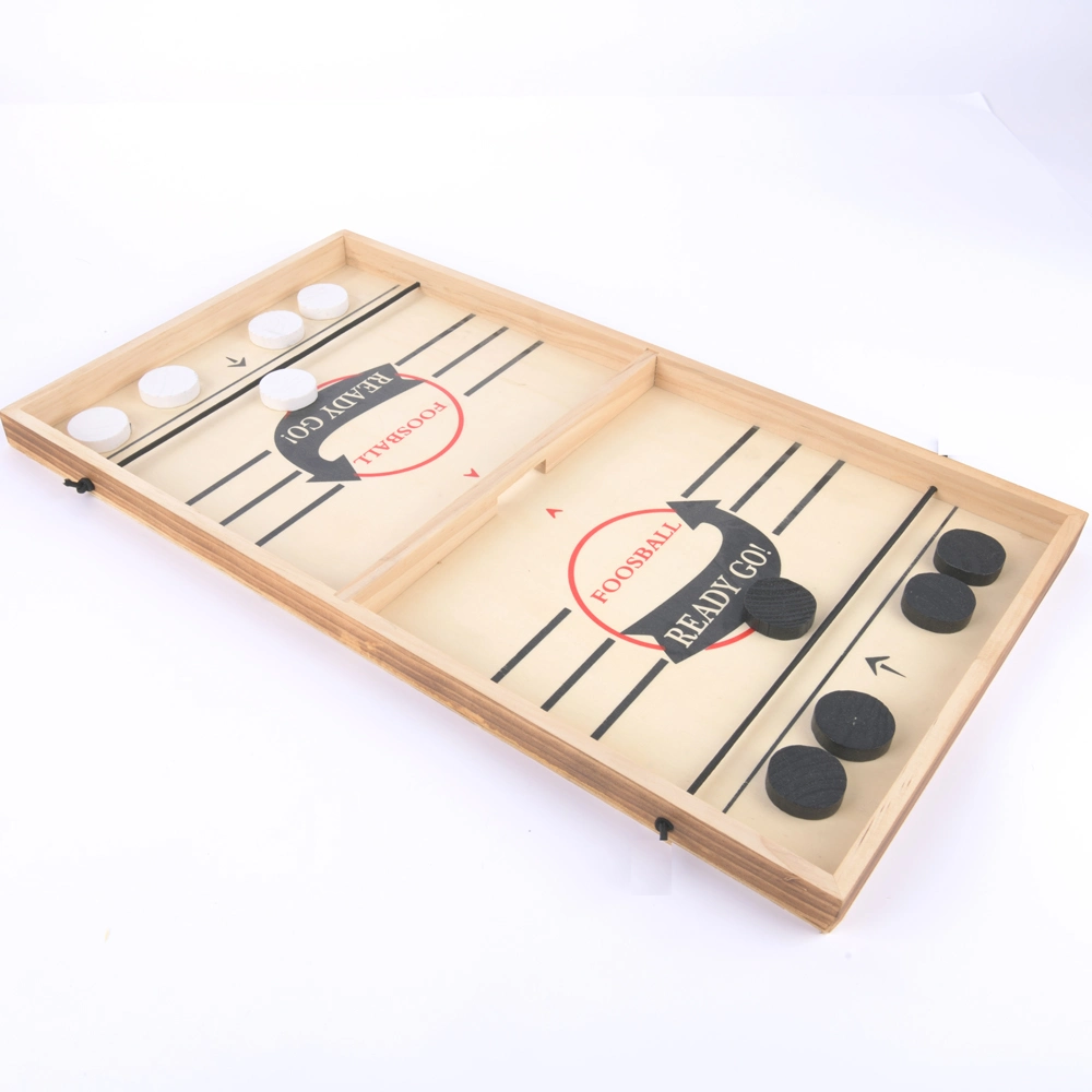 Fast Sling Puck Game Wooden Hockey Family Board Tabletop Winner Game
