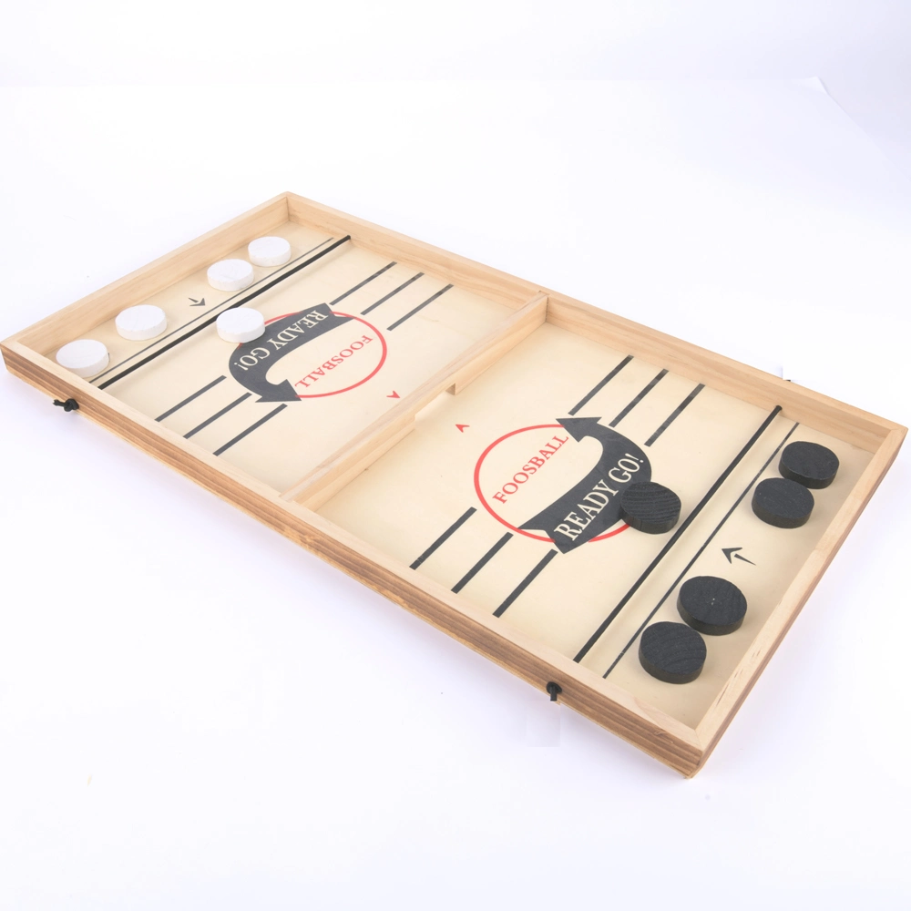 Juego de Hockey de Madera Fast Sling Puck Juego de Mesa Familiar Ganador