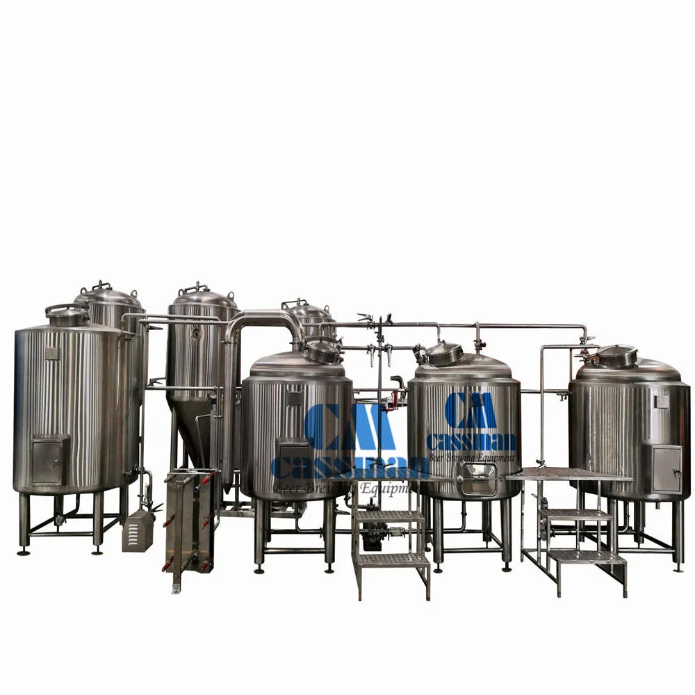 Cassman Steam Heating 3 Vessels SUS304 1000L Brewing Machine