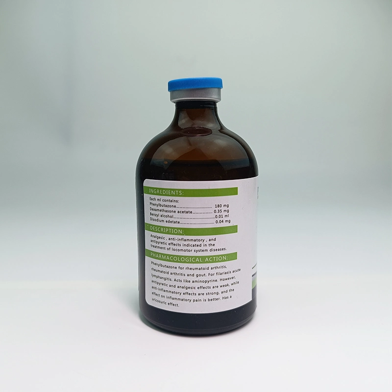 Veterinary Drugs Injectable Phenylbutazone 18% Injectable Solution for Horses Use, 100ml