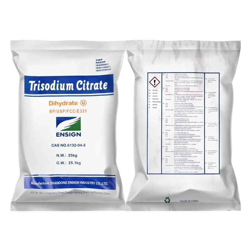 Food Additive Ensign Sodium Citrate/Trisodium Citrate CAS No. 6132-04-3 in Stock