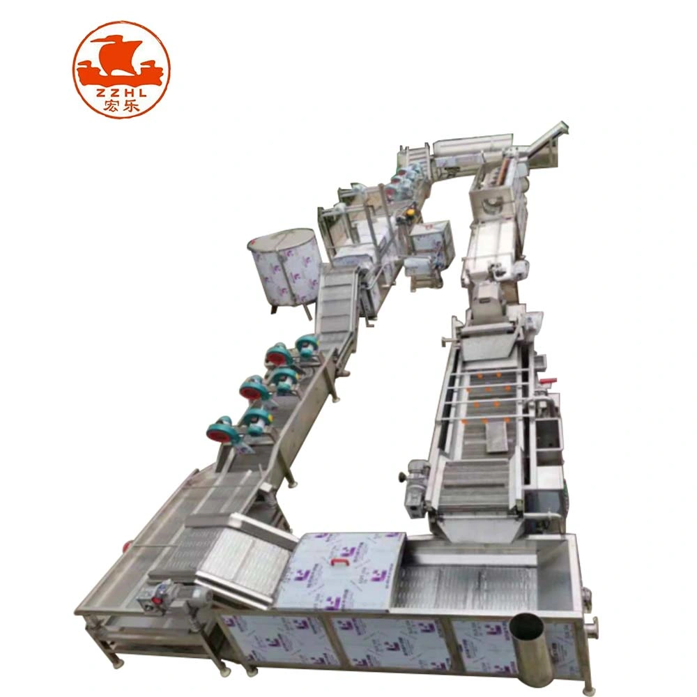 Fully Automatic Industrial Frozen French Fries Potato Chips Production Line