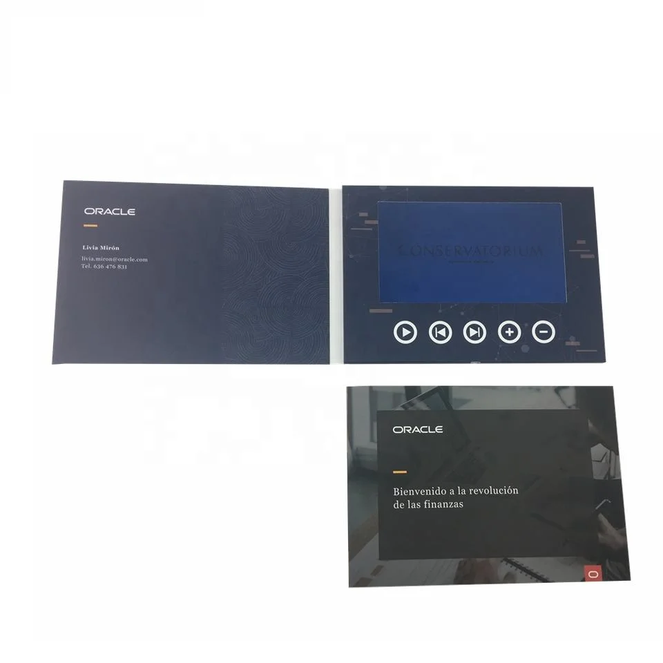 Promotional 7 Inch LCD Video Greeting Book for Company Events