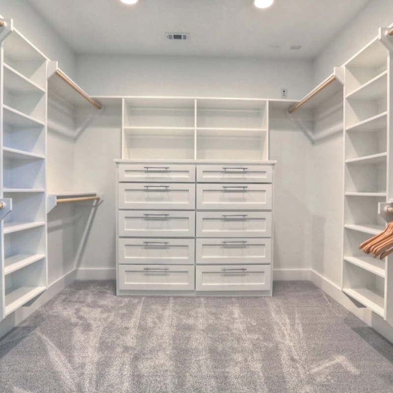 Modern White Lacquer Closet Cabinets Bedroom Furniture Walk in Wardrobes