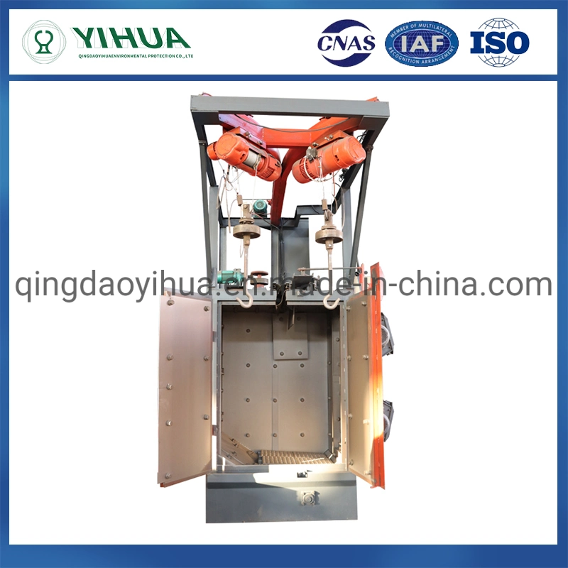 Q326 Ea Automatic Rubber Belt Airless Tumblast Type Shot Blasting Machine