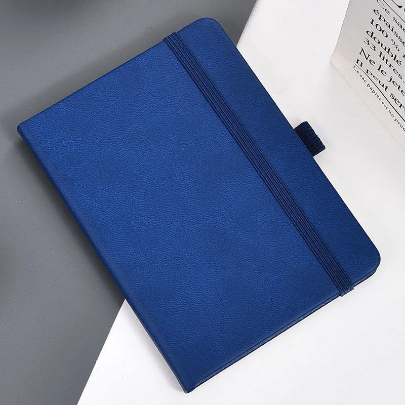 Premium PU Leather Eco-Friendly Paper Printing Glue Bound A6/A7 Hardcover Notebook