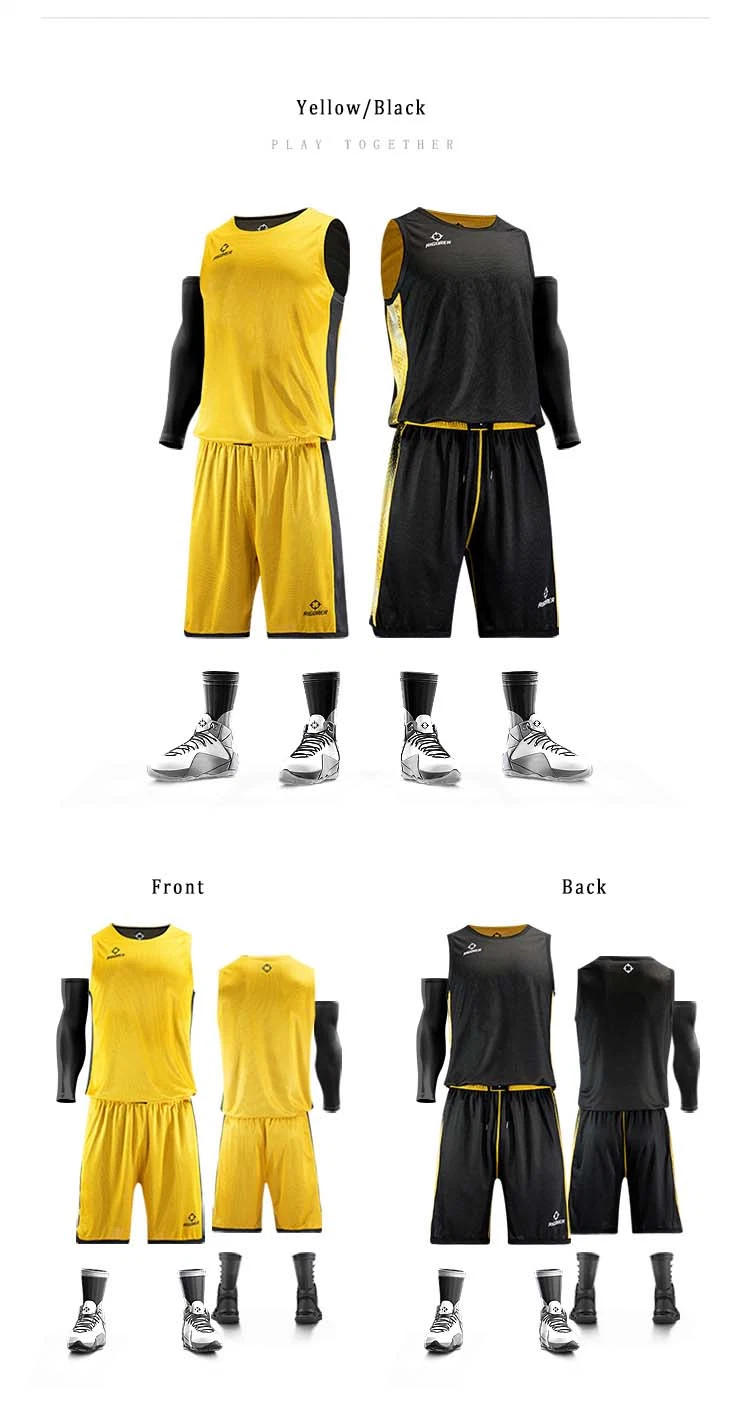 Rigorer Basketball Uniform Reversible Sport Wear Running Light Weight Polyester Stoff