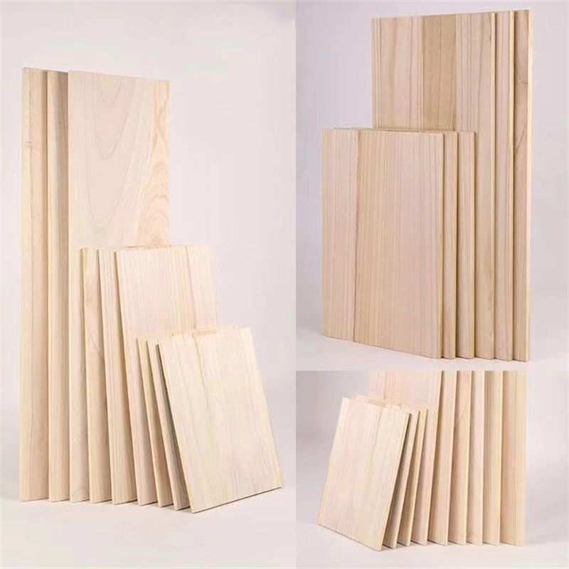 As placas de madeira sólida Paulownia da Hot Sale podem personalizar o lado da gaveta Placa da gaveta Lumber