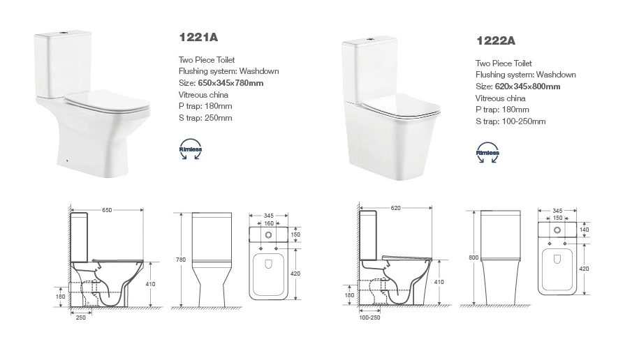 080une étroite couplés, l'eau de toilette placard, toilettes à deux pièces