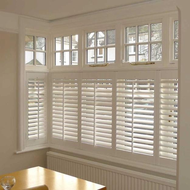 External Plantation Shutter German White Window Shutters