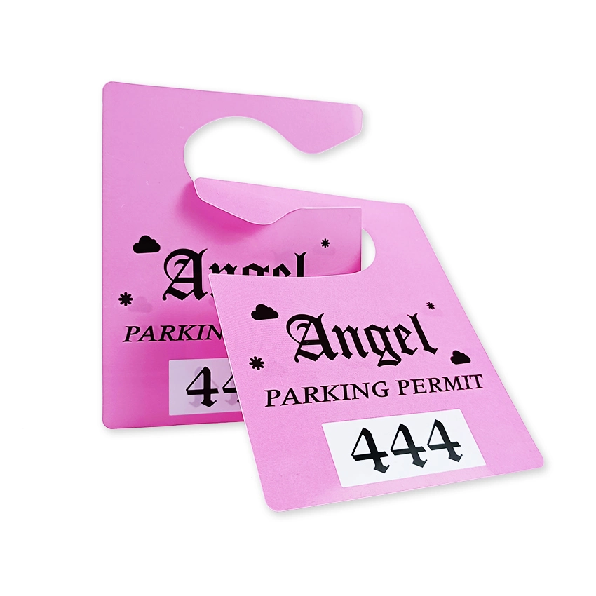 Carte de marquage de suspension en PVC pour logo imprimé durable et personnalisé