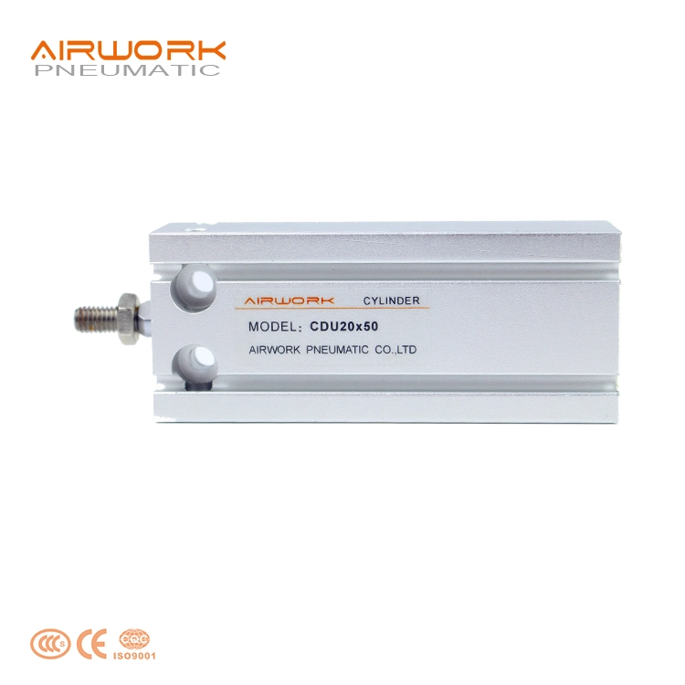 Cdu Free Mount Installation Aluminum Profile Square Pneumatic Air Cylinder for Press