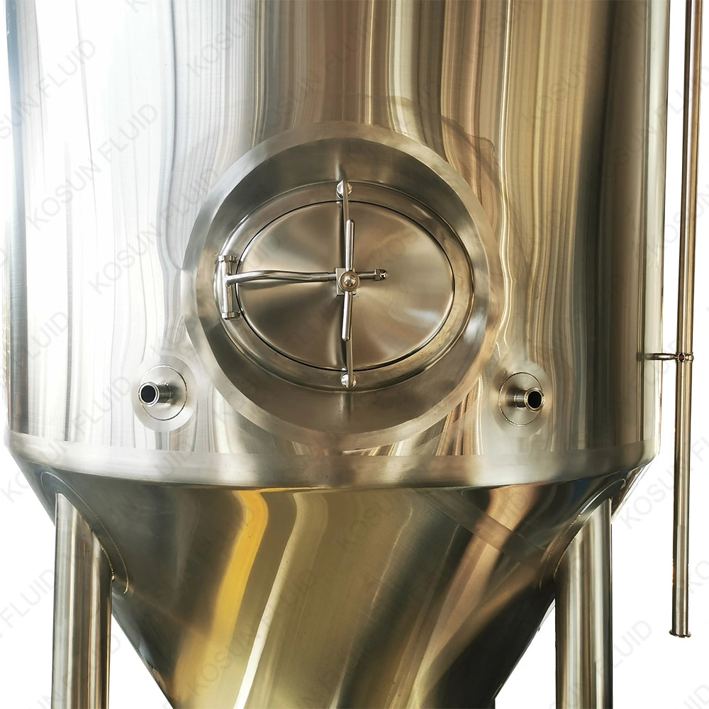 Aço inoxidável 100L 200L 500L 1000L 2000L Capa cónica Tanque de fermentação fermentador de cerveja