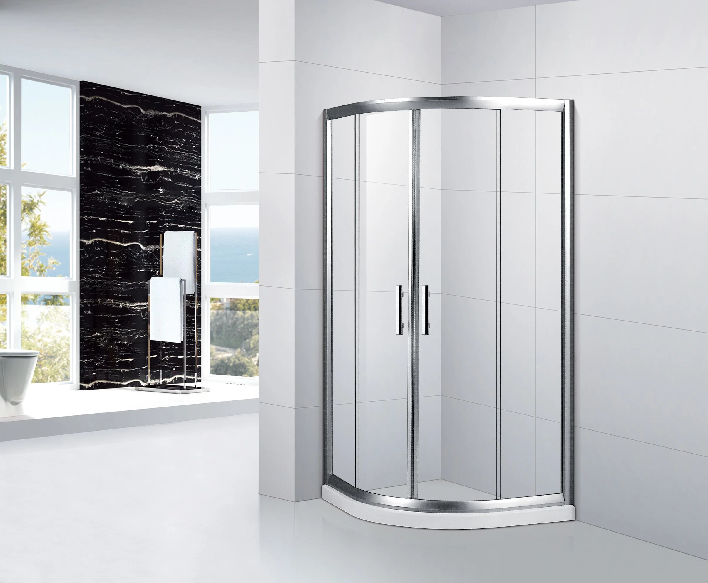 Bathroom Screens Sliding Door Frameless Glass Enclosure Shower Liner Cabin