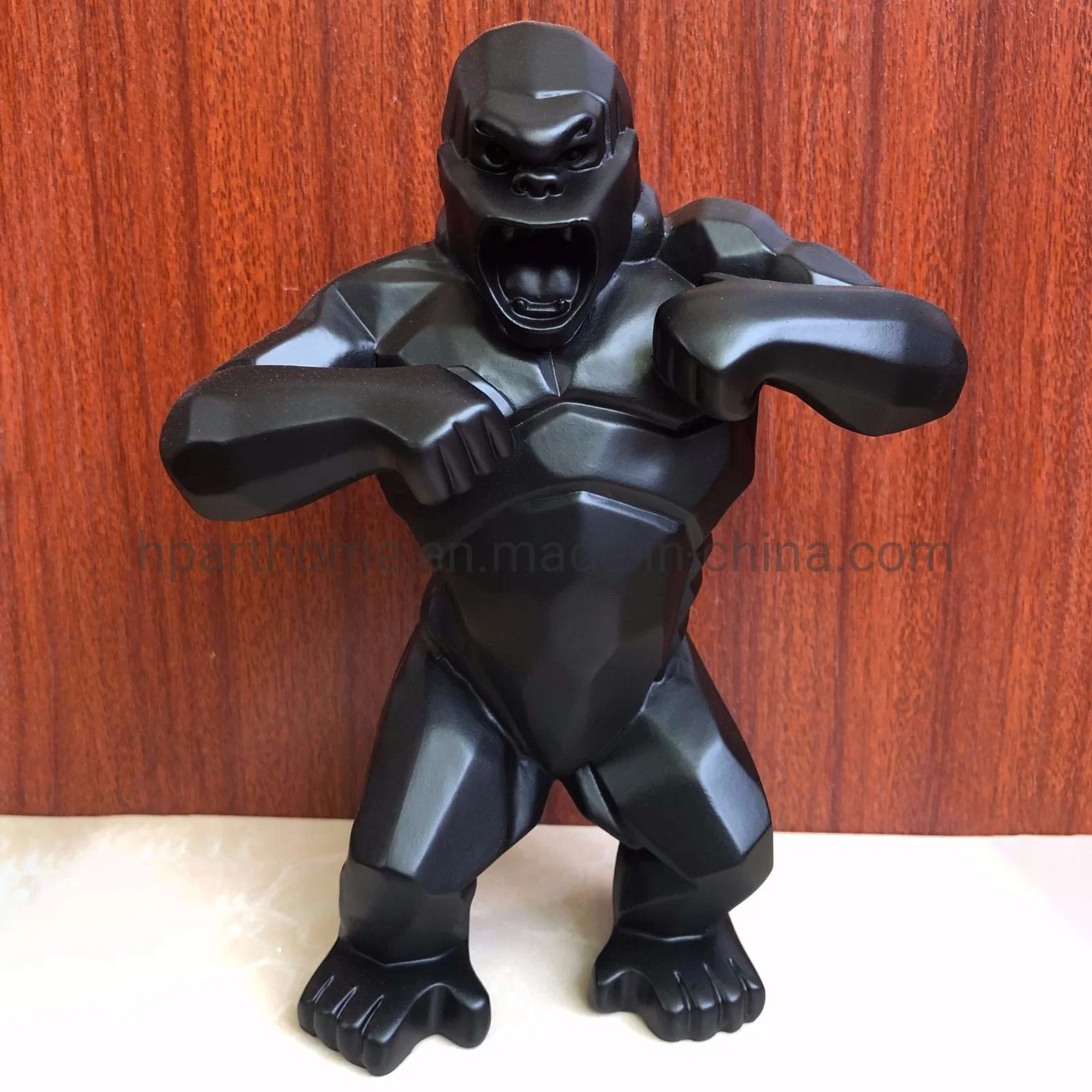 Artificial Standing Kingkong Polyresin Statue Decor Resin Toy