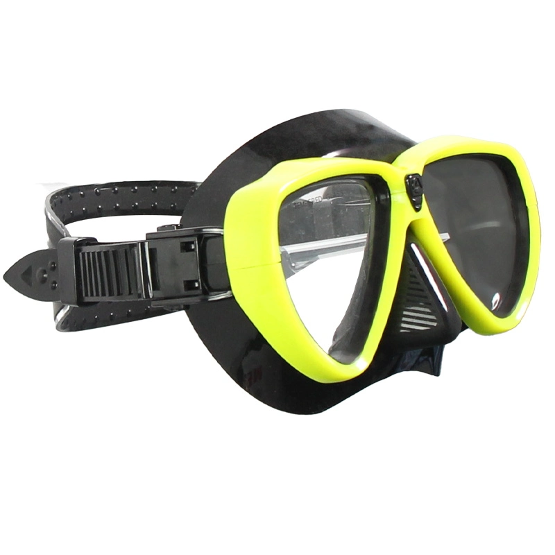 2023 HD Tempered Glass Adjustable Strap Anti-Fog Scuba Snorkel Set Diving Mask for Adults
