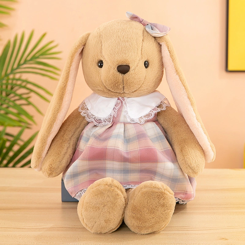 El conejo de peluche de la familia de Felpa de algodón de fábrica personalizada de mullidas Bunny sentado Juguetes