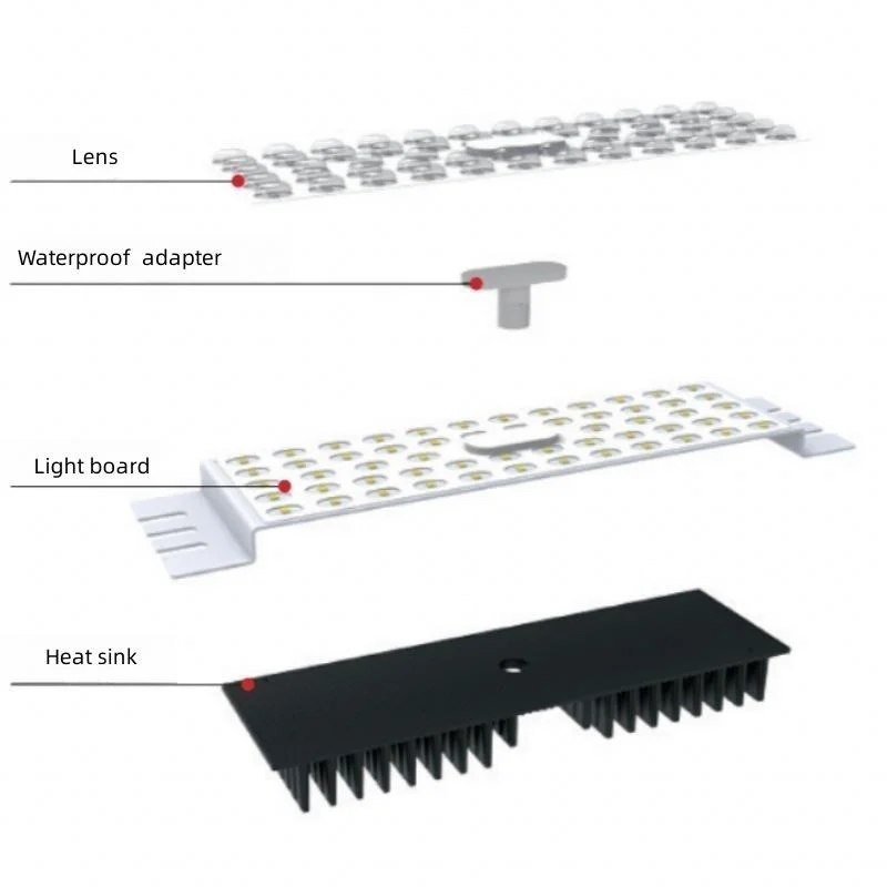 Outdoor IP65 Integrated 80W 100W 120W Solar LED Street Light