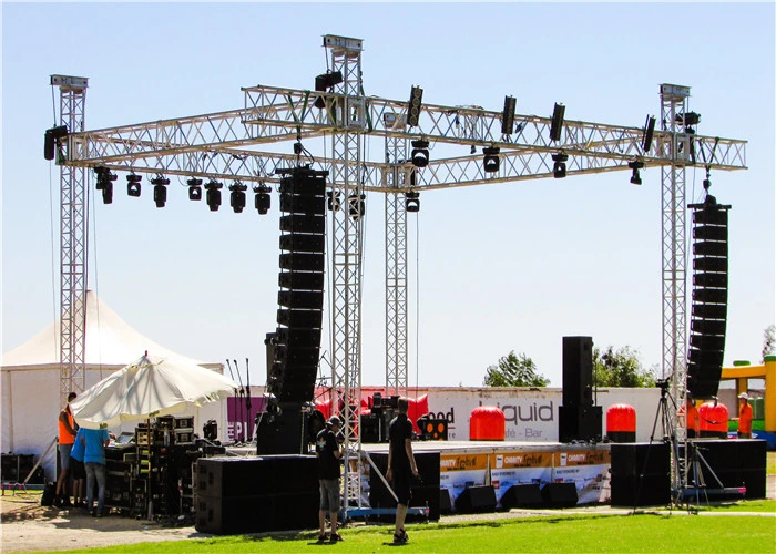 Mobile Display Fashion Show Outdoor espigão Concert Exhibition Stage Equipment Sistema de iluminação em alumínio Truss para venda