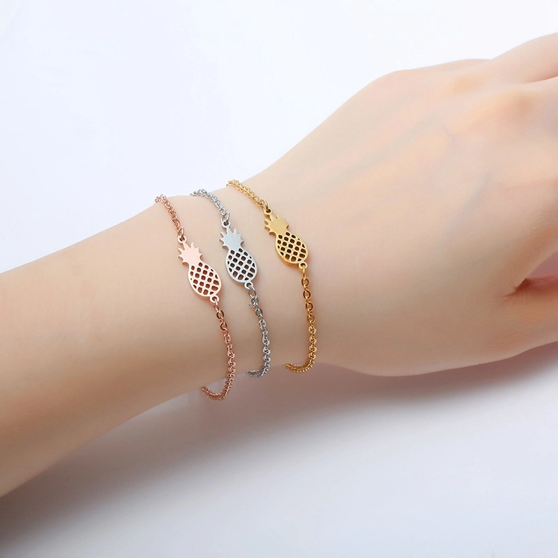 Mode minimalistische Vielfalt einfaches Design Charms Armbänder für Frauen Edelstahl Stahlarmband