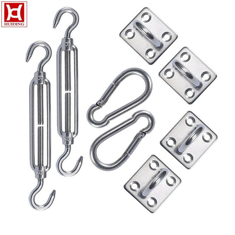 304 Shade Sail Hardware Kit for Rectangle and Square Sun Shade Sail Installation