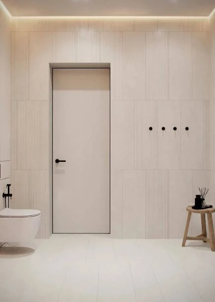 Indoor Modern Solid Wood Bedroom with Fames Door Design