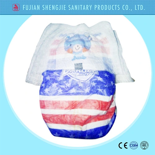 OEM Customized Pant Style Cotton Waistband Disposable Baby Diaper