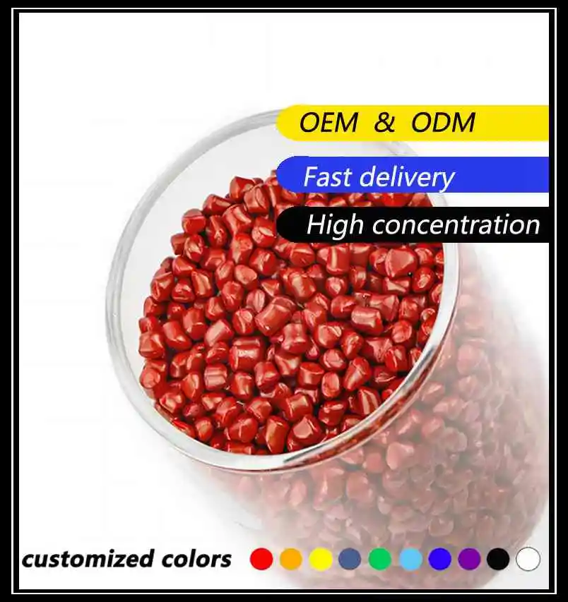 Raw Material for Plastic Bags Virgin ABS Plastic Granules Color Masterbatch Red