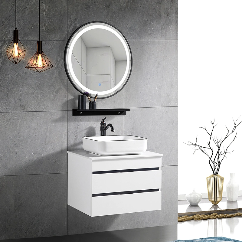 Meuble-lavabo en bois meuble-lavabo mural avec meuble-lavabo Meuble de miroir de salle de bains