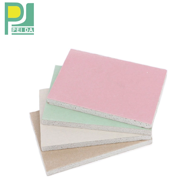 4 X 8 X 9mm Plasterboard Regular Gypsum Roof Suspended Ceiling Insulation Board for Drywall