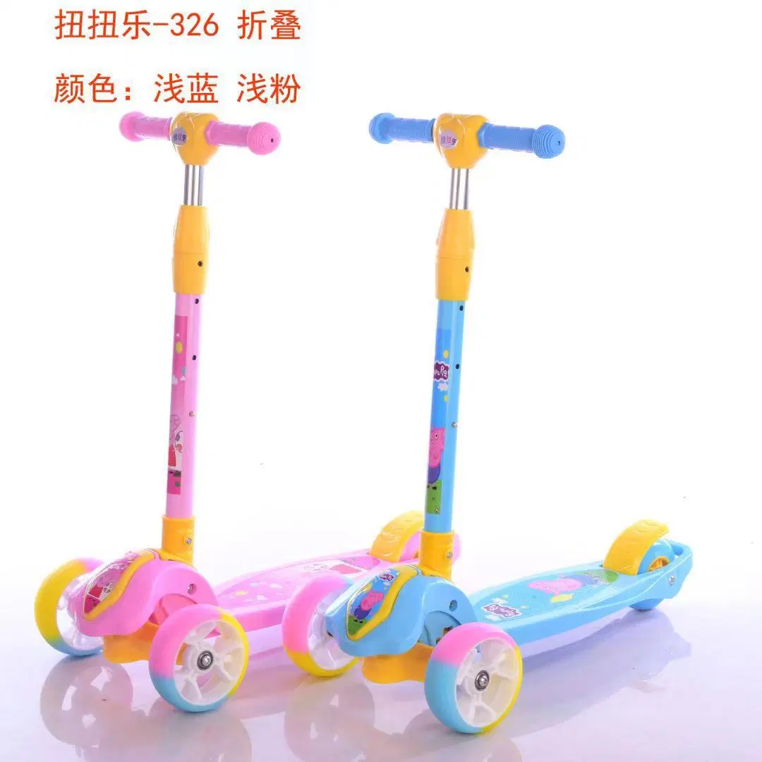 LED Light 3 Wheel Kids Mini Kick Scooter, Children Foot Scooter Sc-21